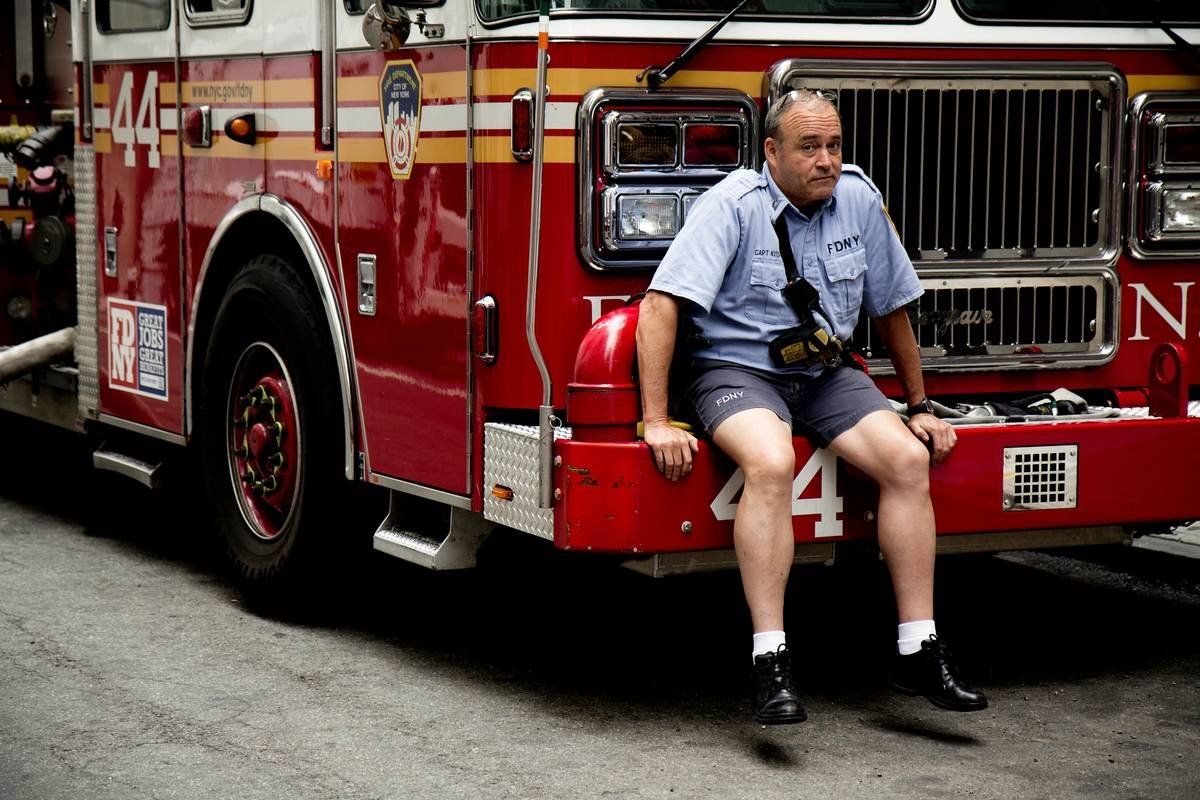 Infographic showing the health risks and benefits of first responder wellness programs